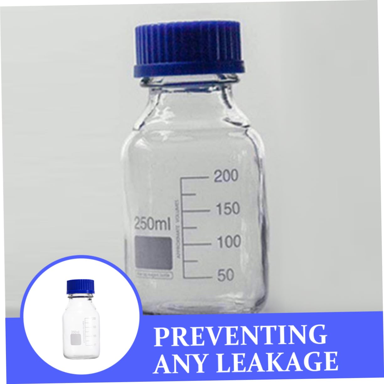 POPETPOP 2stücke Glasflasche Mit Bügelverschluss Aufbewahrungsglasflasche Verschließbare Laborflasche Transparente Probenflasche Kleine Glasbehälter Für Reagenzien