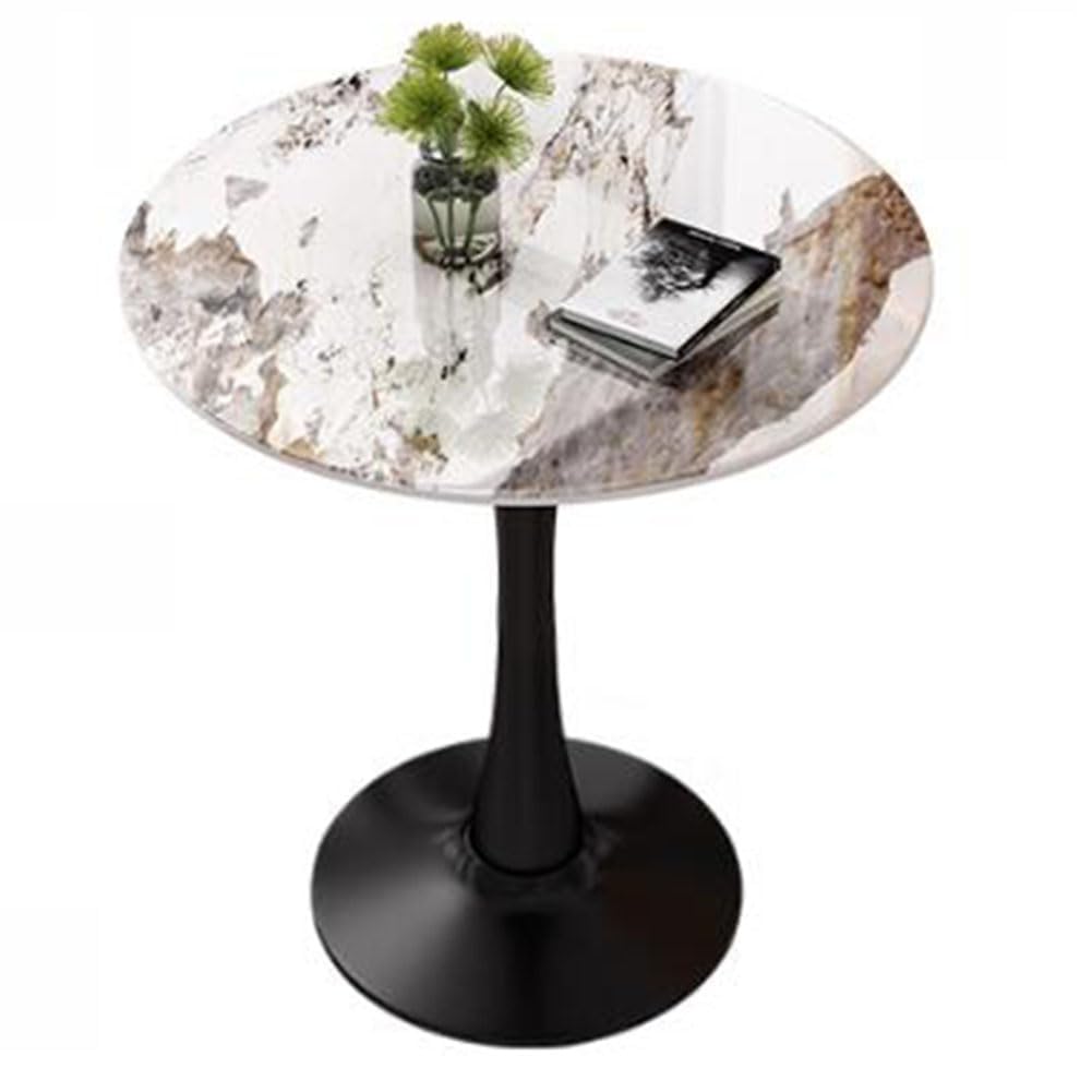 Table de salle à manger ronde moderne pour repas de famille et salon