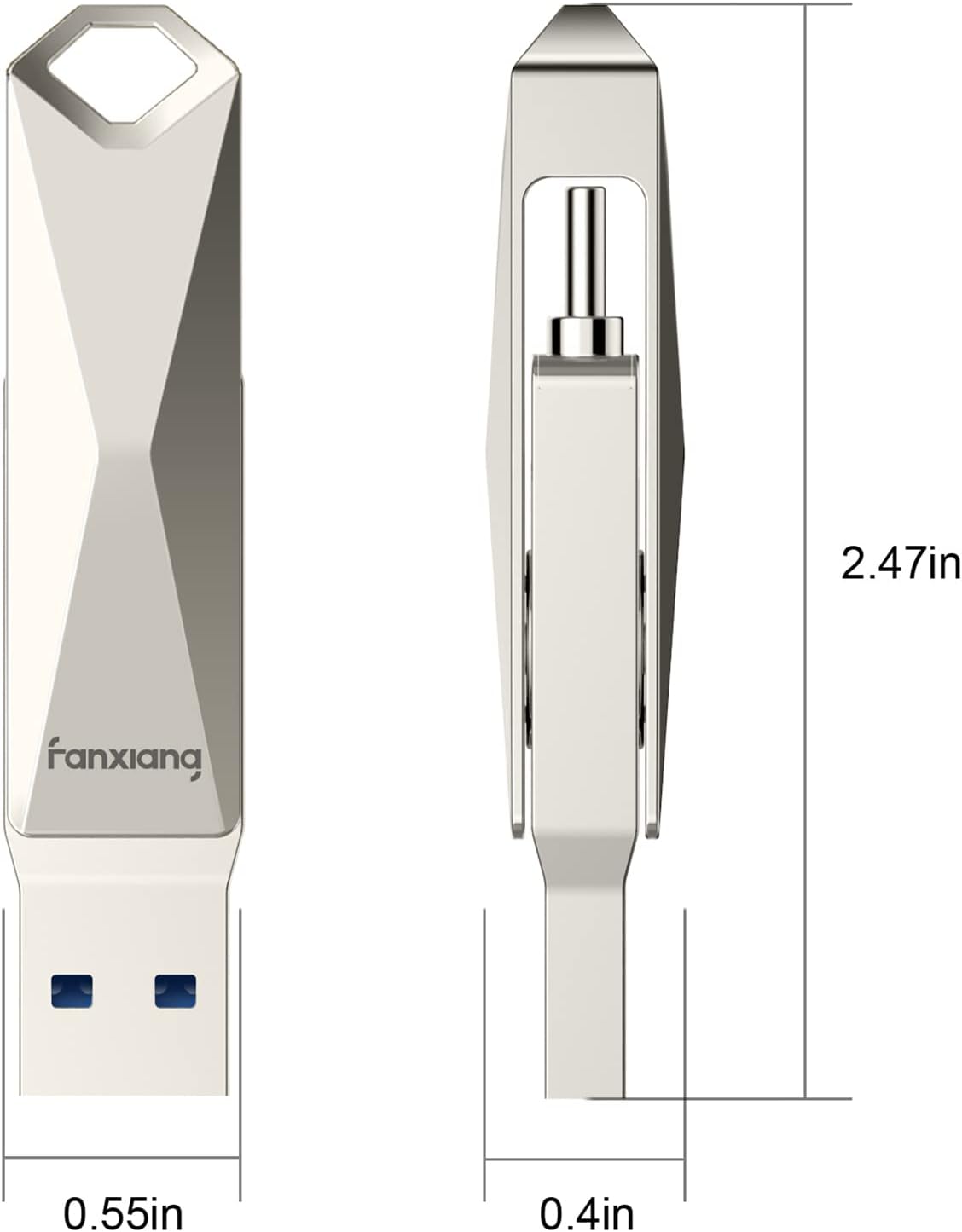 Buy 2 get 3 256GB USB Type C Flash Drive 3.1 Portable Large Capacity 2 in 1 OTG USB C Thumb Drive Storage Dual Port Small High-Speed Memory Stick for Android Smartphone, Tablets, Computers, MacBook, PC(Silver) Best Seller 256GB USB Type C Flash Drive 3.1 Portable Large Capacity 2 in 1 OTG USB C Thumb Drive Storage Dual Port Small High-Speed Memory Stick for Android Smartphone, Tablets, Computers, MacBook, PC(Silver)