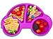 Qshare Toddler Plates, Portable Baby Plates for Toddlers, BPA-Free Strong Suction Plates for Toddlers, Dishwasher and Microwave Safe Silicone Placemat 10x7x1'