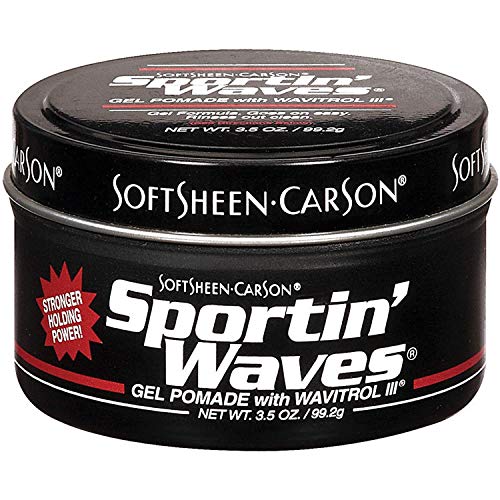 U/S Ss Sprt'Wave Pom Reg Size 3.5oz Beauty Enterprises Softsheen Carson Sportin Waves Gel Pomade W/Wavitrol 3.5