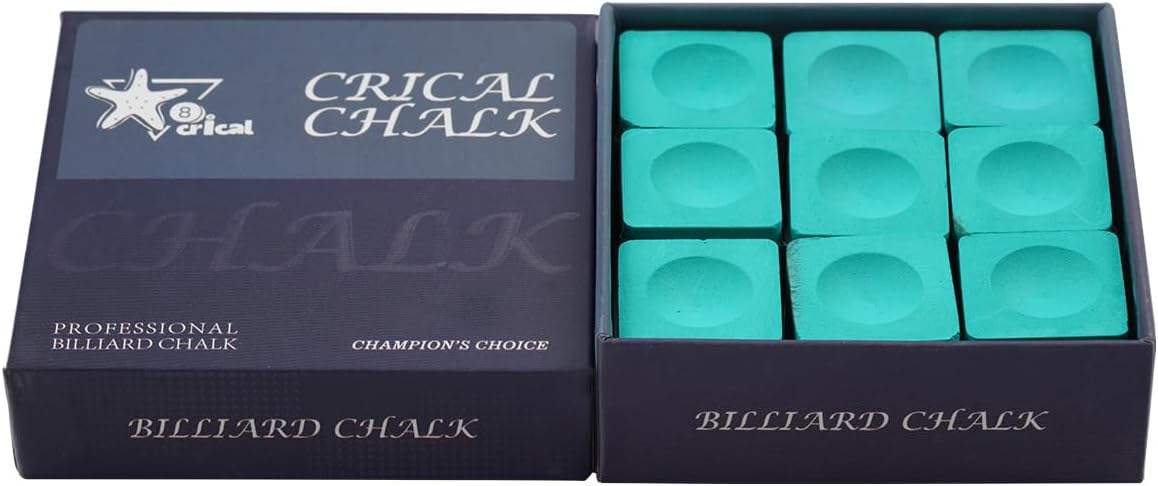 CRICAL Portable Magnetic Pool Chalk Holder Square Chalk Cube Holder Billiard Cue Accessory Gift Idea
