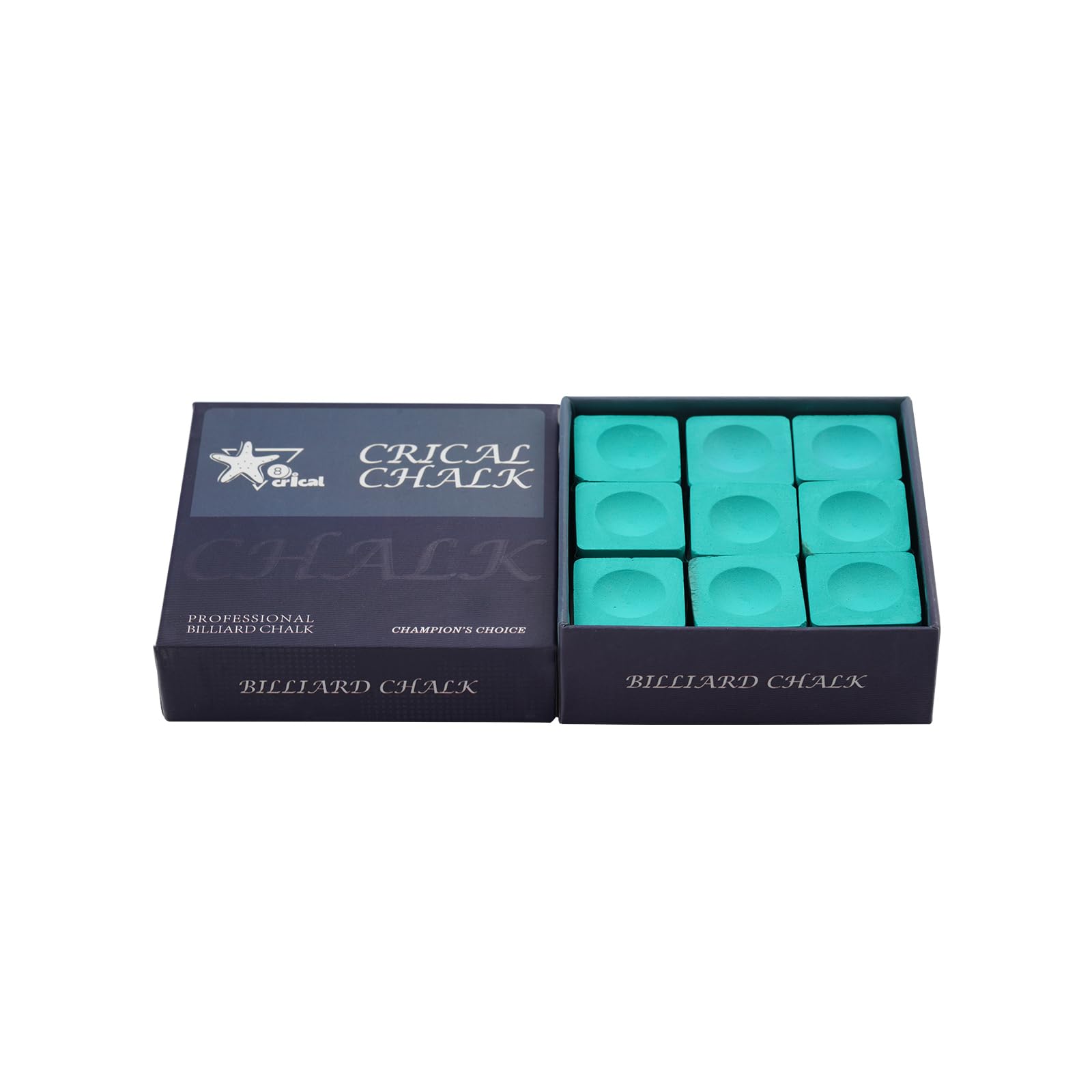 CRICAL Chalk Blue Green Pink Colors Billiard Chalk Pool Snooker Chalk Accessories(Green)