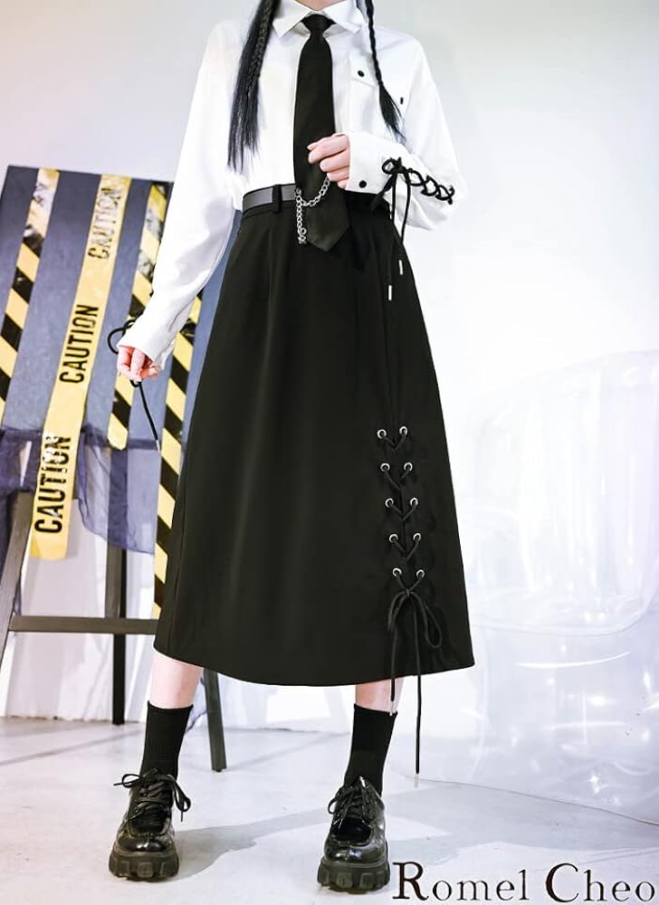 黒 編み込みレース模様 フレアスカート 黒 編み込みレース模様 フレアスカート