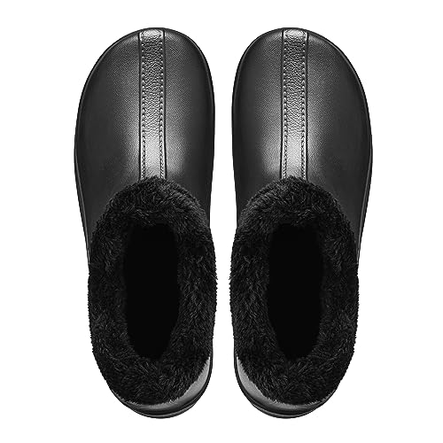 ESTRO Gummistiefel Gefüttert Herren Clogs - Regenstiefel Herren Gefütterte Gummistiefel Damen Kurz Regenschuhe Damen A16 (41, Schwarz 2)
