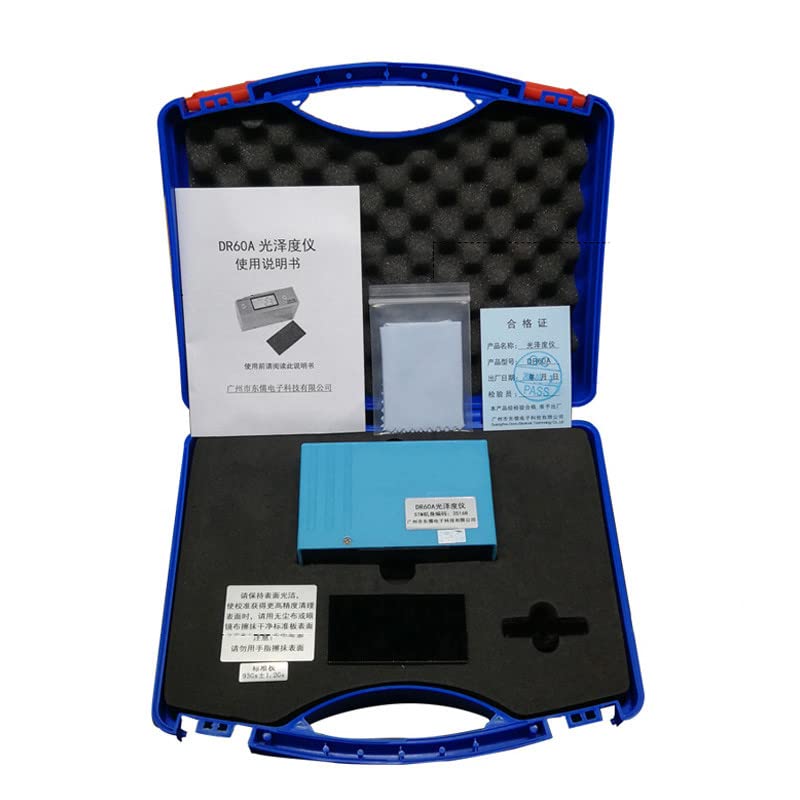 Jieotwice Gloss Tester Stone Paint Ink Gloss Meter Portable Smart Brightness Meter DR60A
