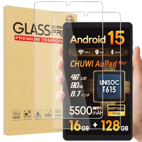 �y2���Z�b�zFor CHUWI AuPad mini �t�B���� YILLIONS �����K���X�t�B���� ���{���Ɏq�� �����ߗ� �����x�^�b�` �w��h�~ �C�A�h�~ �h�� �ϖ� �w��h�~ �d�x9H CHUWI AuPad mini 8.7�C���` �t���ی�t�B����