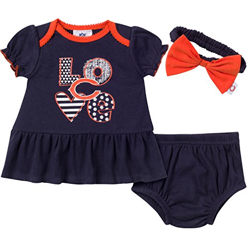 NFL Girls Dress, Panty & Headband Set (3 Piece)