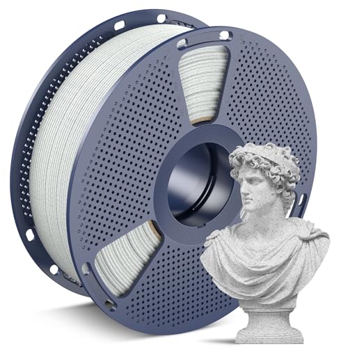SUNLU Marble PLA Filament 1.75mm 1KG Cool White Marble Filament