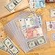 20 Blatt Währungsseiten zum Sammeln von Papiergeld – 3 Taschen Währungshüllen/Währungshalter Albumseiten zum Sammeln von Papiergeldscheinen und Banknotencoupons IN02020