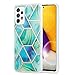 Produktbild Marmor Hülle für Samsung Galaxy A72 5G Handyhülle Silikon Weich TPU Bumper Hüllen Marble Handytasche Displayschutz 360 Grad Flexible Kratzfest Schutzhülle für Galaxy A72 5G Hülle (D)