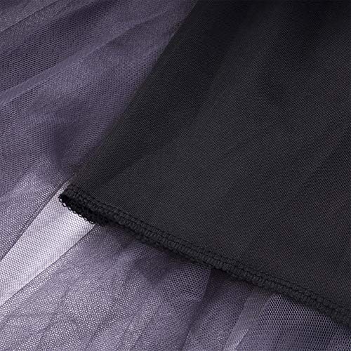 Women's Sheer Tutu Skirt Tulle Mesh Layered Midi Skirt4