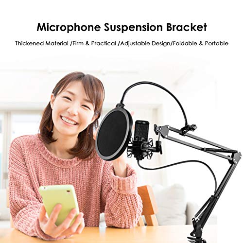 lifcasual Suporte de microfone ajustável D8 Suporte de braço de suspensão de microfone com montagem