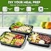 Glotoch Meal Prep Containers Reusable, 50Pack 32oz Plastic Food Prep Storage Containers with Lids,BPA Free,Microwave, Dishwasher Safe Disposable To Go Containers for Meal Plan,Single Compartment