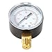 Ymiko 50mm Pool Filter Water Pressure Dial Hydraulic Pressure Meter Manometer 1/4 NPT Thread Double Scale Bar Psi Measurement for Swimming Pool Spa Industrial Applications Metal Mini (2)