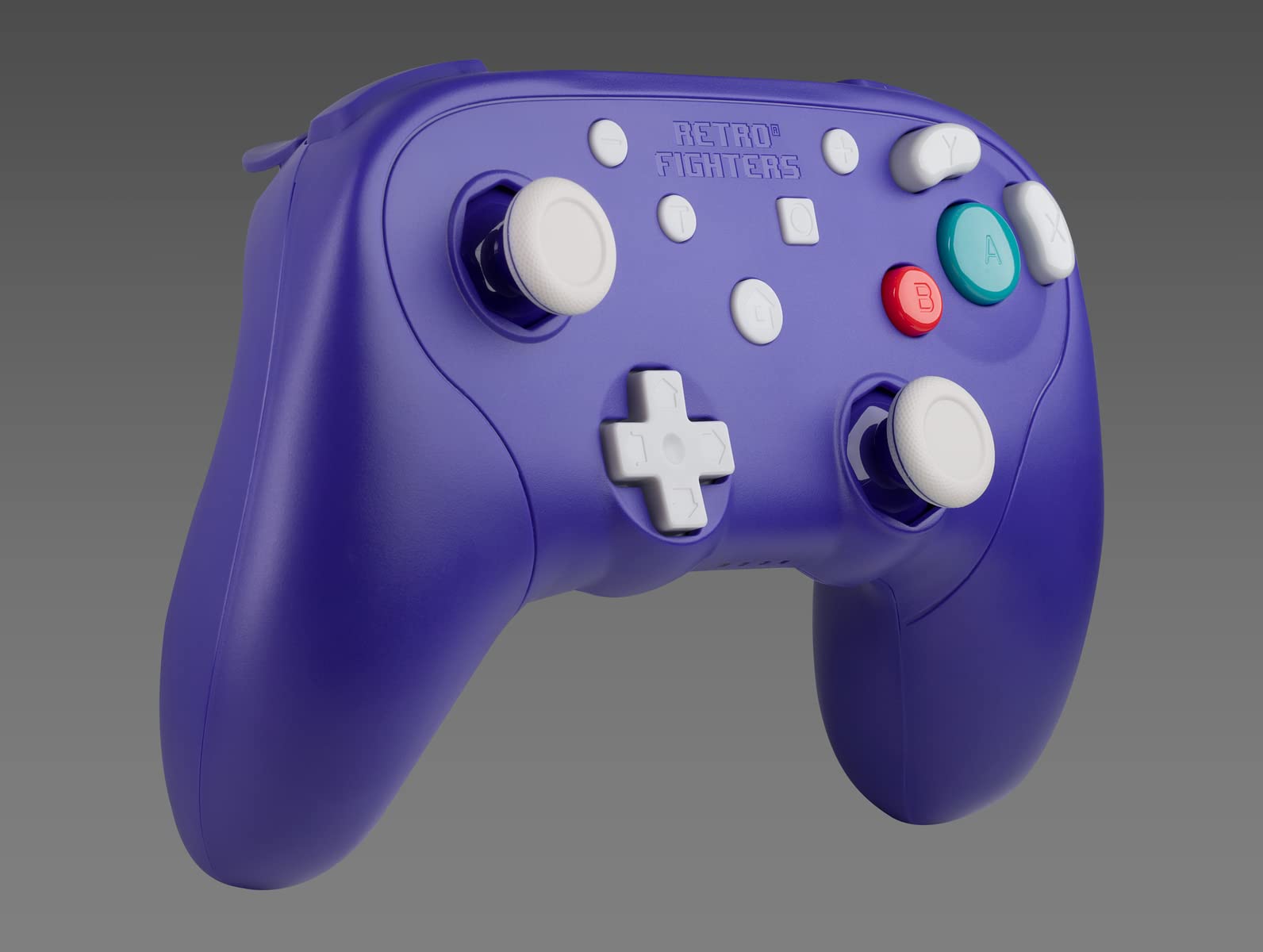 Retro Fighters BattlerGC Wireless 2.4G Controller Purple - Gamecube, Game Boy Player, Switch & PC Compatible