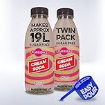 Florida Syrups Flavours Compatible with Sodastream Machines - Soda Drink Flavourings 500 ml (Pack of 2) (500 ml (Pack of 2), Cream Soda Sugar Free)