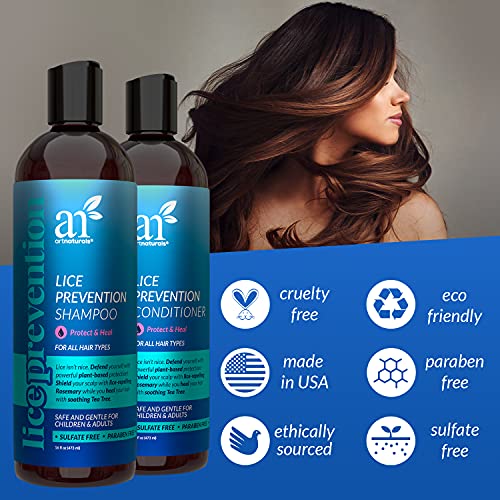 artnaturals Lice Prevention Shampoo and Conditioner (2 x 16 Fl Oz