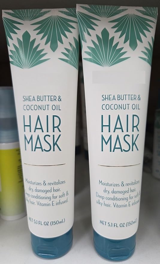 Trader Joe Shea Butter & Coconut Oil Hair Mask 5.1fl oz 150ml (Two Tubes)
