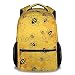CUSPCOD Bee Backpack for Girls Boys, 16 Inch Yellow Backpacks for School, Cute, Adjustable Straps, Durable, Lightweight, Large Capacity Bookbag for Kids