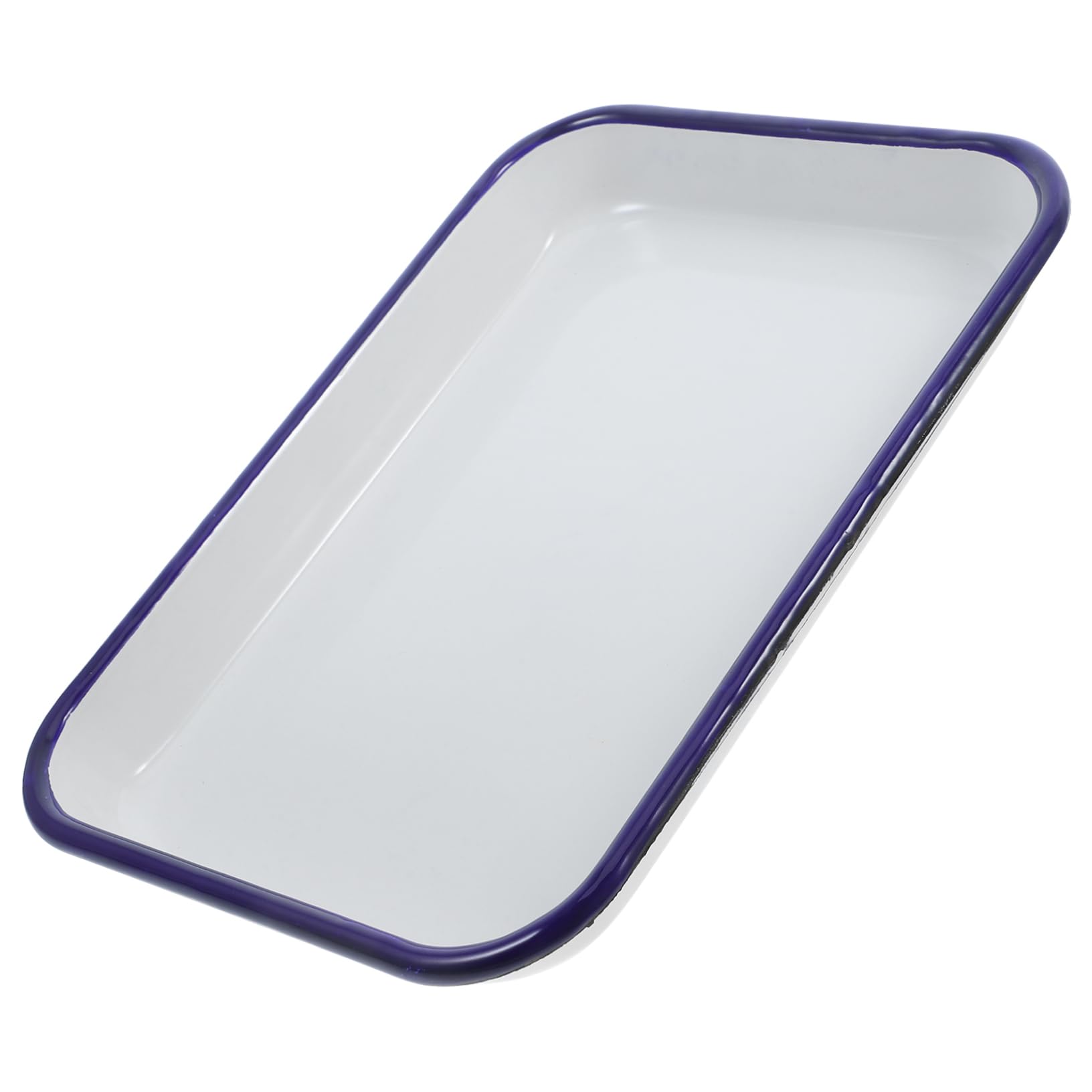 Vassoio Versatile Smaltato Bianco Rettangolare da Laboratorio