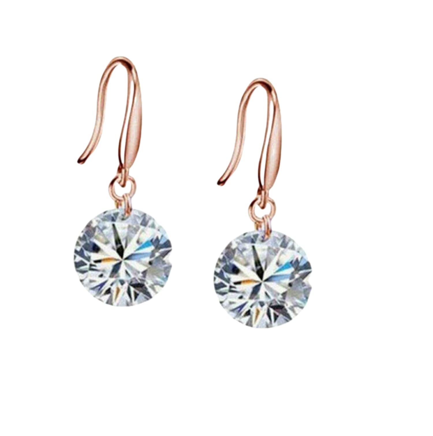 MYKI Trendy Cubic Zirconia Element Earring For Women & Girls(Rosegold) (B08ZD3QTZS) Amazon Price History, Amazon Price Tracker