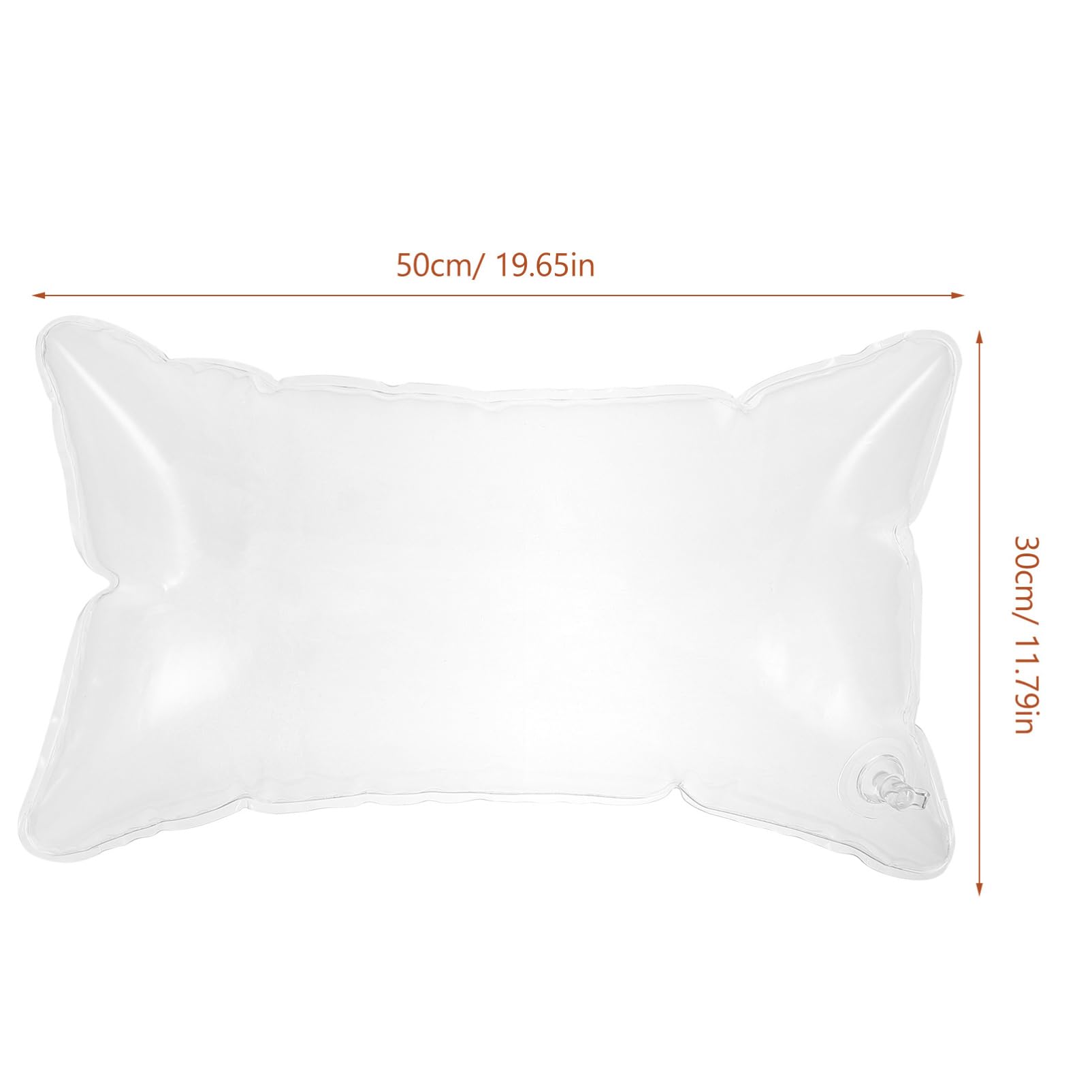 Gatuida 4pièces Coussin Gonflable Transparent Oreiller Portable Étanche pour Camping Et Voyage Coussin Air Pratique pour Canapé Et Séjour