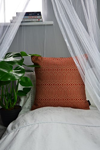 Mcalister Textiles Colorado Cushion Covers - Ethnic Decorative Scatter Throw Pillows For Bedroom Or Living Room - Terracotta Orange 43X43 Cm - 17X17 Inches #TOP4