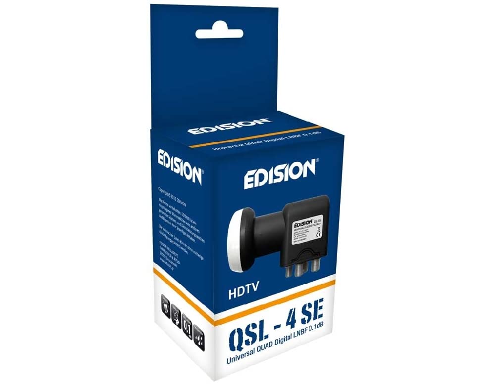Edision LNB QSL4 QUAD SE - Commutatore Quattro LNB Full HD Sat TV