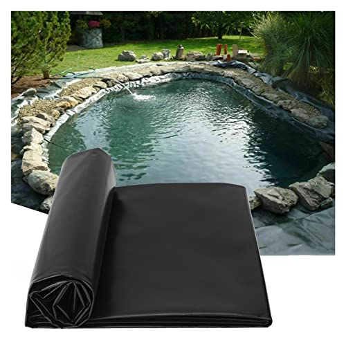 ZWYSL Teichfolie, Flexible Teichfoliem, Teichabdeckungstuch for Fischteiche, Bäche, Brunnen Und Wassergärten (Color : Black, Größe : 6.56'x19.68') Cover