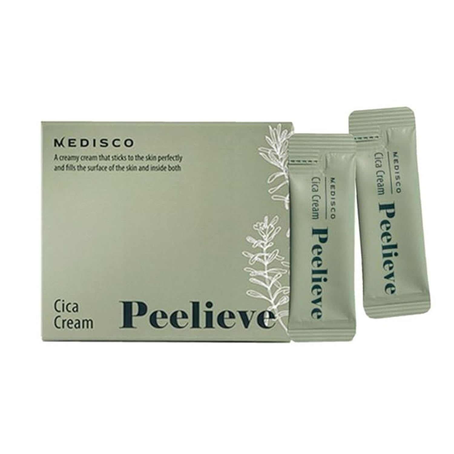 StayveMedisco Peelieve Cica Cream Sachet of 2ml x 30pcs - After BB Glow Treatment, After BB Glow Care, Microneedling Moisturizing Lotion for Dry Skin | Body Lotion & Facial Moisturizer