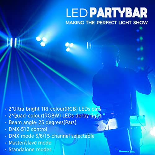 Dj Lights, Telbum Led Dj Lighting System With Stand Dmx & Sound Activated Stage Lighting Package Remote Control Mobile Party Bar Lights For Gig, Band, Wedding, Shows #TOP1