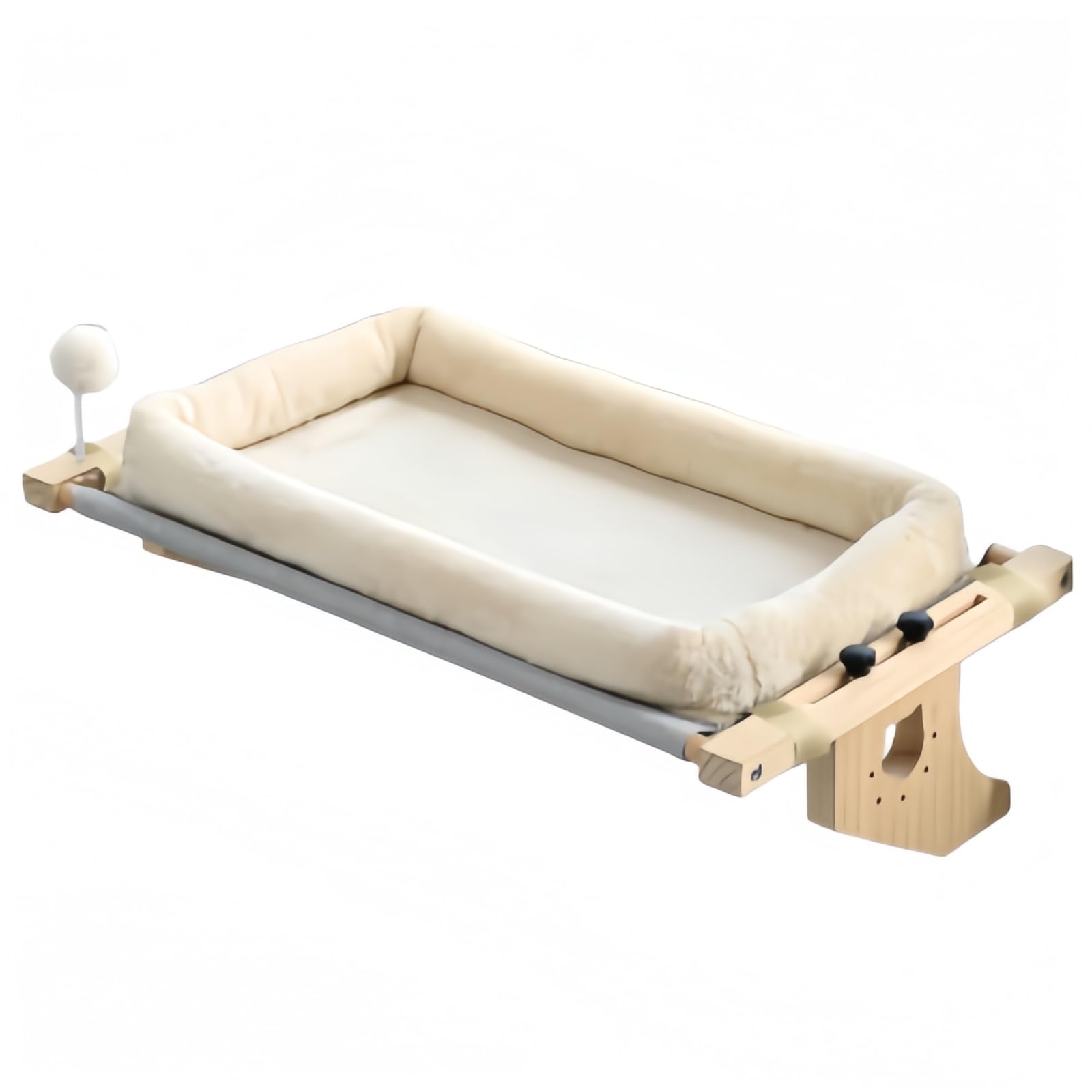 Matelas pour chat, design hamac de fenêtre, convient pour toutes les saisons, convient à tous les types de chats, peut être placé sur le rebord de la fenêtre, le sol et le chevet, avec griffoir pour