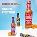 Tabanero Hot Sauces Gift Set - The Royal Family Collection, 5 Pack Variety (5oz Each), Includes Original, Extra Hot, Sweet & Spicy, Curry Habanero, Peach Bourbon, All Natural, Born in Florida