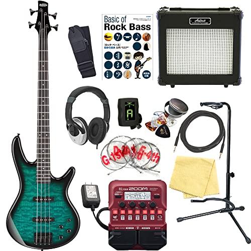 Ibanez アイバニーズ GSR280QA TMS 4弦 エレキベース ZOOM B1Four付 初心者 入門 16点 セット
