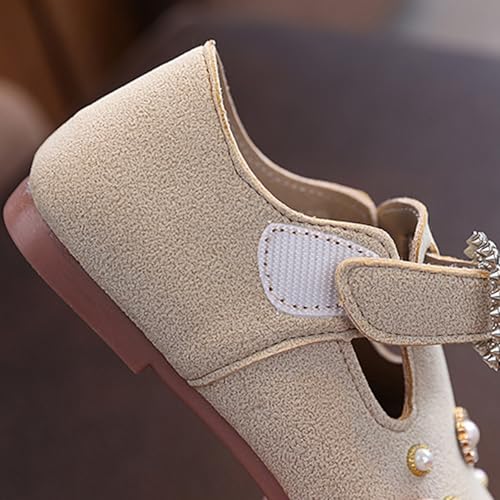 Toddler Little Kid Girls Dress Pumps Glitter Sequins Bowknot Heels Dance Shoes Sandals Leather Sandals for Girls Size 134