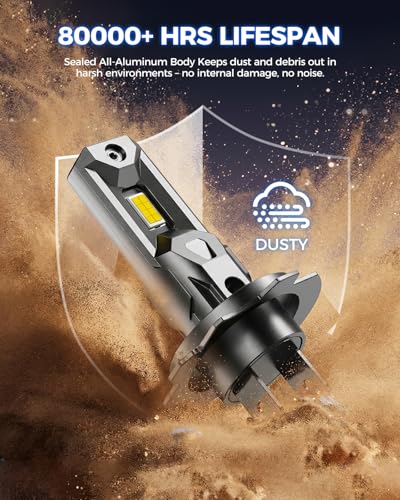 Image of Marsauto - H7 led lights for car - High Performance Halogen Headlight Bulb, High Beam, Low Beam and Fog Replacement Bulb (Contains 2 Bulbs)