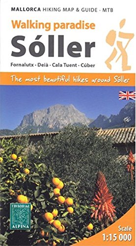Soller Mallorca hiking map guide MTB 115 Map Folded Map 25 Feb