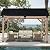 FAB BASED 10x12FT Hardtop Wood Gazebo, Natural Solid Cedar Frame Carport Gazebo, Canopy with Steel Roof, Outdoor Metal Top Pavilion for Deck, Garden, Backyard, Lawn