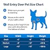 PetSafe Wall Entry Pet Door - Rust-Free Telescoping Frame - Easy Install for Interior & Exterior Walls 4 3/4 - 7 Thick - Small - for Pets Up to 15 Lb