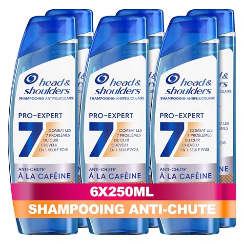 Head & Shoulders Pro-Expert 7 Shampoing Antipelliculaire Anti-chute À La Caféine 250ml, Combat 7...