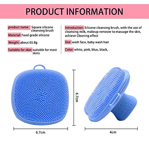 Vista 6 de Cepillo de limpieza facial Cepillo de silicona para lavado facial Manual Impermeable Limpieza Cuidado de la piel Cepillos faciales para limpieza