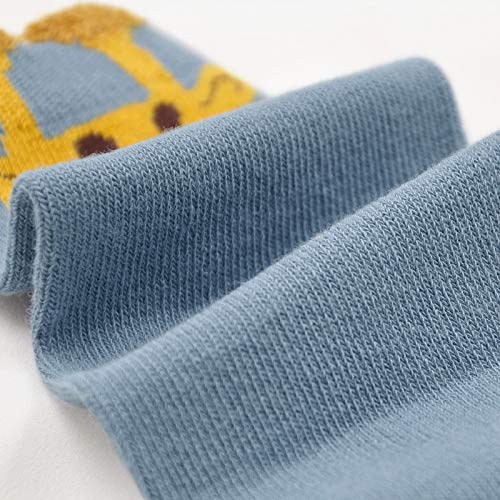 LOFIR Kids Socks Girls Boys Cute Animal Cartoon Socks Dog Cat Pattern Socks Toddler Novelty Mini Crew Cotton Socks, Size 12-3, 5 Pairs - Image 6
