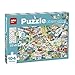 Apli kids 18820-Puzzle Osservazione Città-104 pezzi dimensioni 5 x 5 cm. Include 3 schede con oggetti da ricercare, 18820