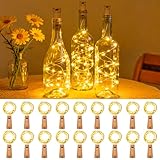 kolpop 18 Stück LED Lichterkette mit Batterie, 2M 20LED Mini Lichterkette für...