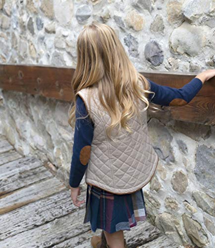 Hope & Henry Girls' Pleated Plaid Skirt With Buckle Detail #TOP5