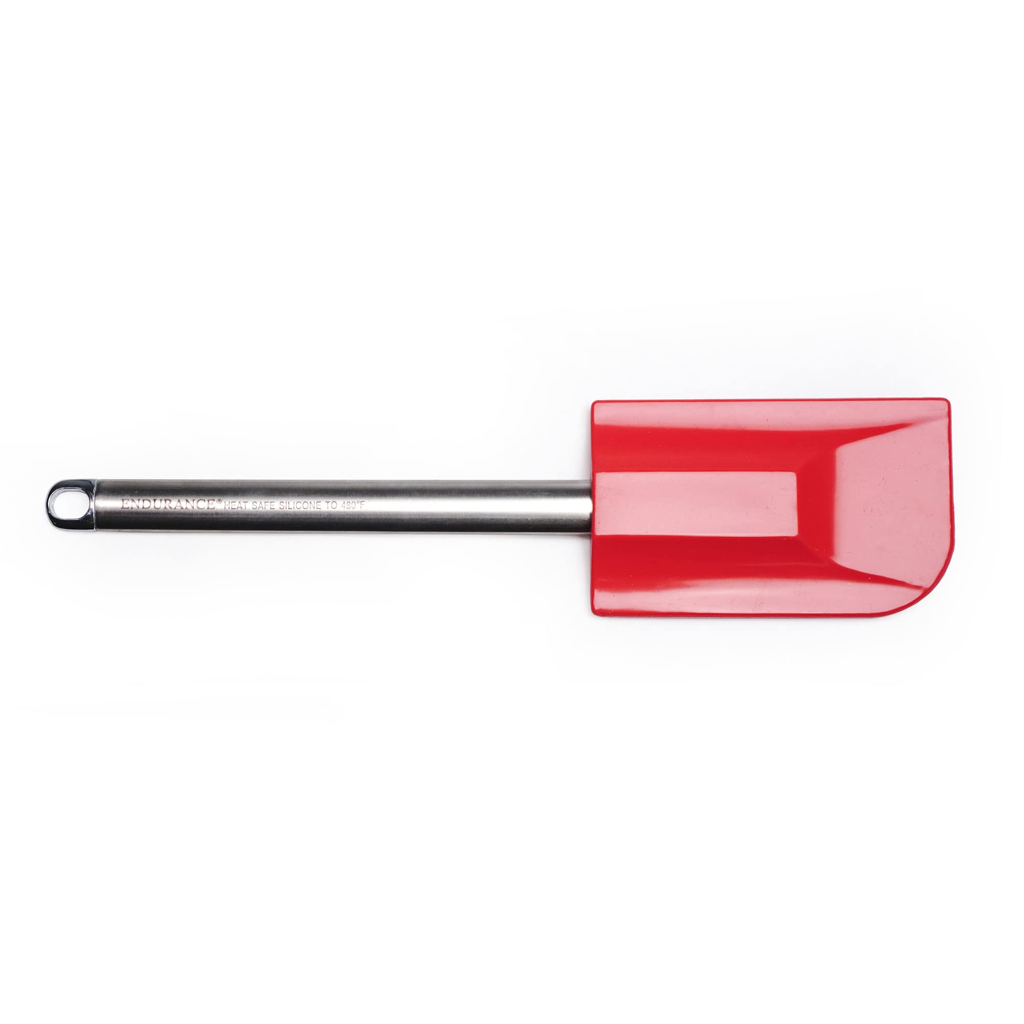 Spatule grand modèle en silicone et inox rouge RSVP Endurance SP-3R