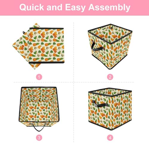 Cube de rangement pliable tropical pour organiser la chambre de vos enfants - 6