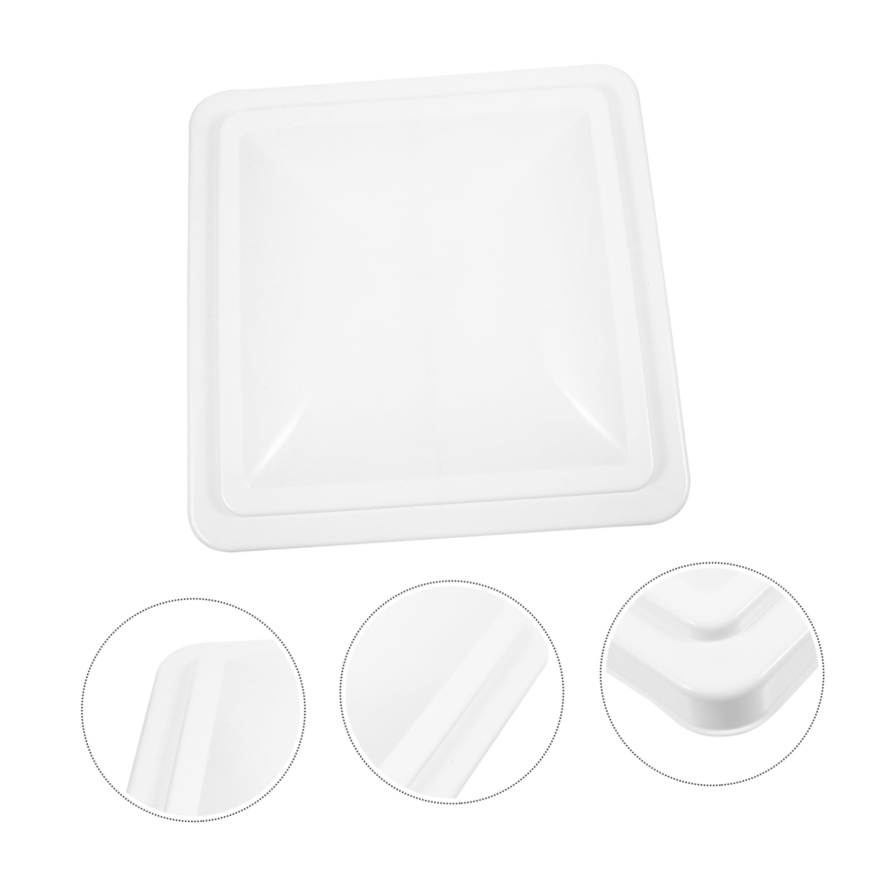 Copertura da 14x14 Pollici in Plastica per Ventilazione Camper Bianca Design Moderno e Funzionale e Funzionale Isolamento Termico Efficiente per Tetto e Bagno del Camper