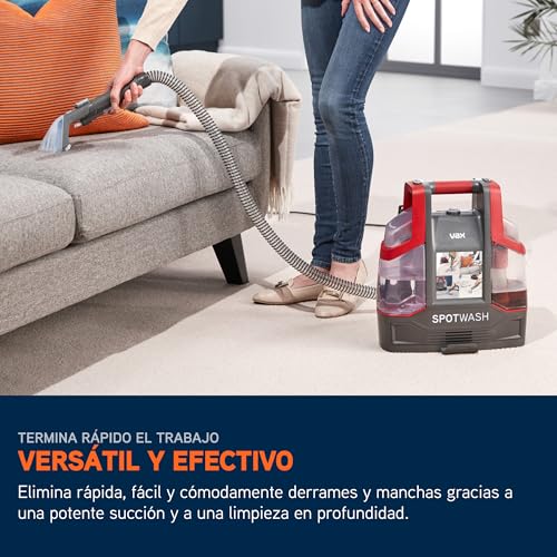 Vax SpotWash quitamanchas y limpiador de alfombras y tapicería con potente succión, para escaleras, sofás, coches y superficies duras, portátil para la limpieza diaria del hogar - imagen 3